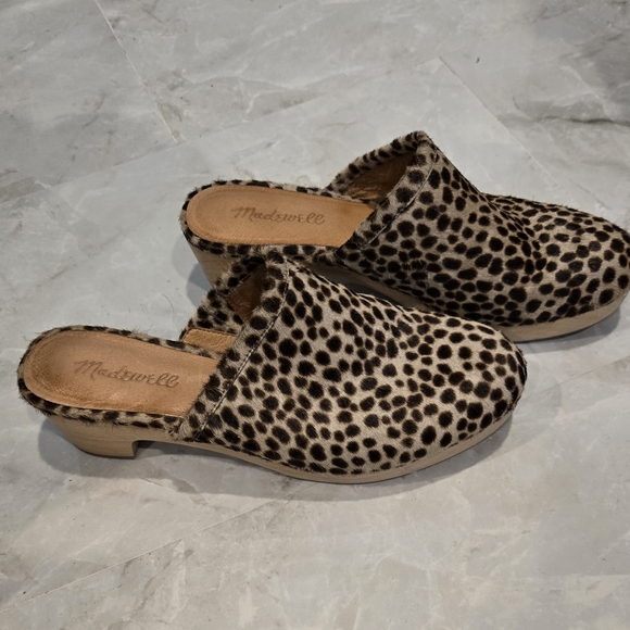 Madewell Ruby clog leopard calf hair - Picture 2 of 4